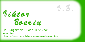 viktor boeriu business card